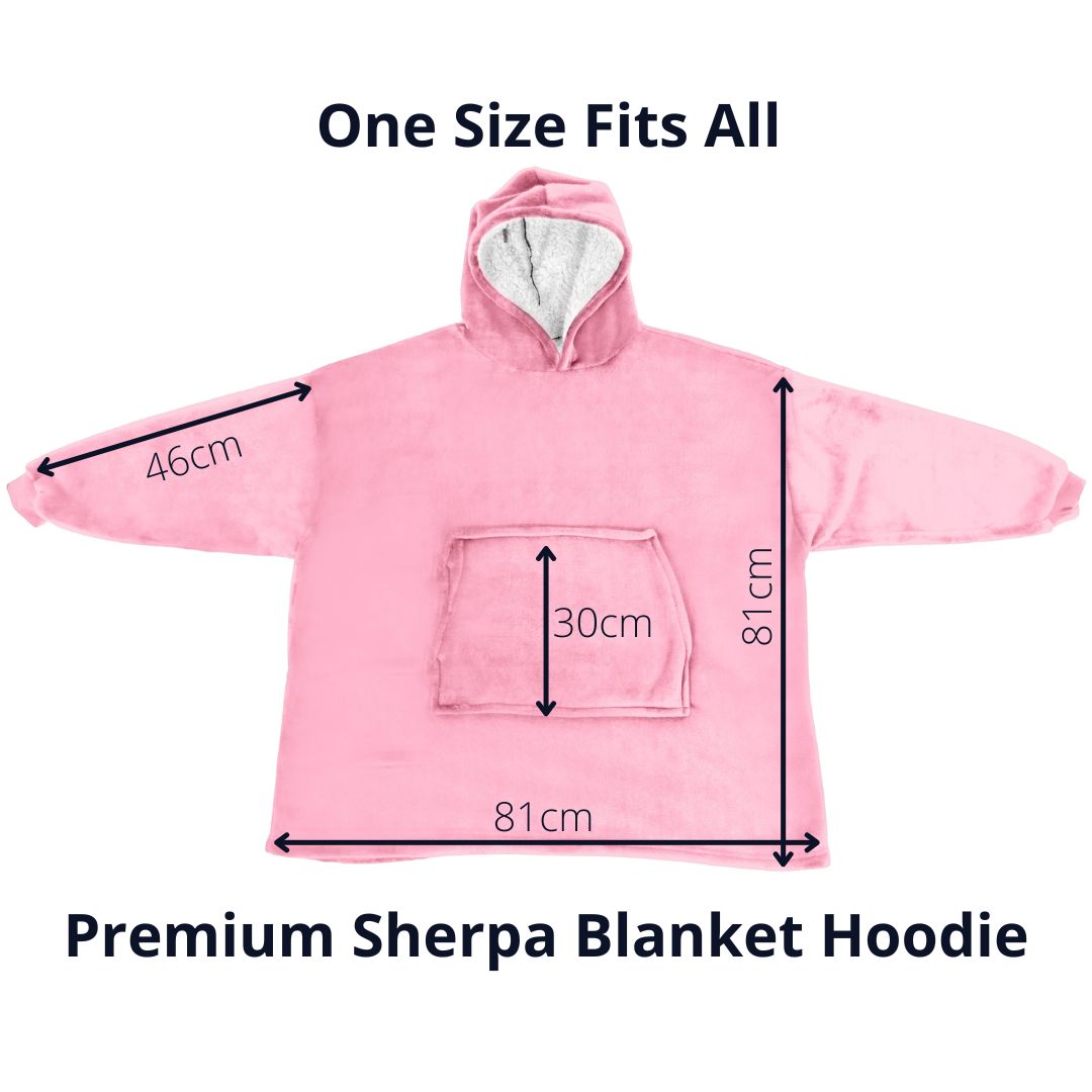 Blanket Hoodie Pink Kolbray