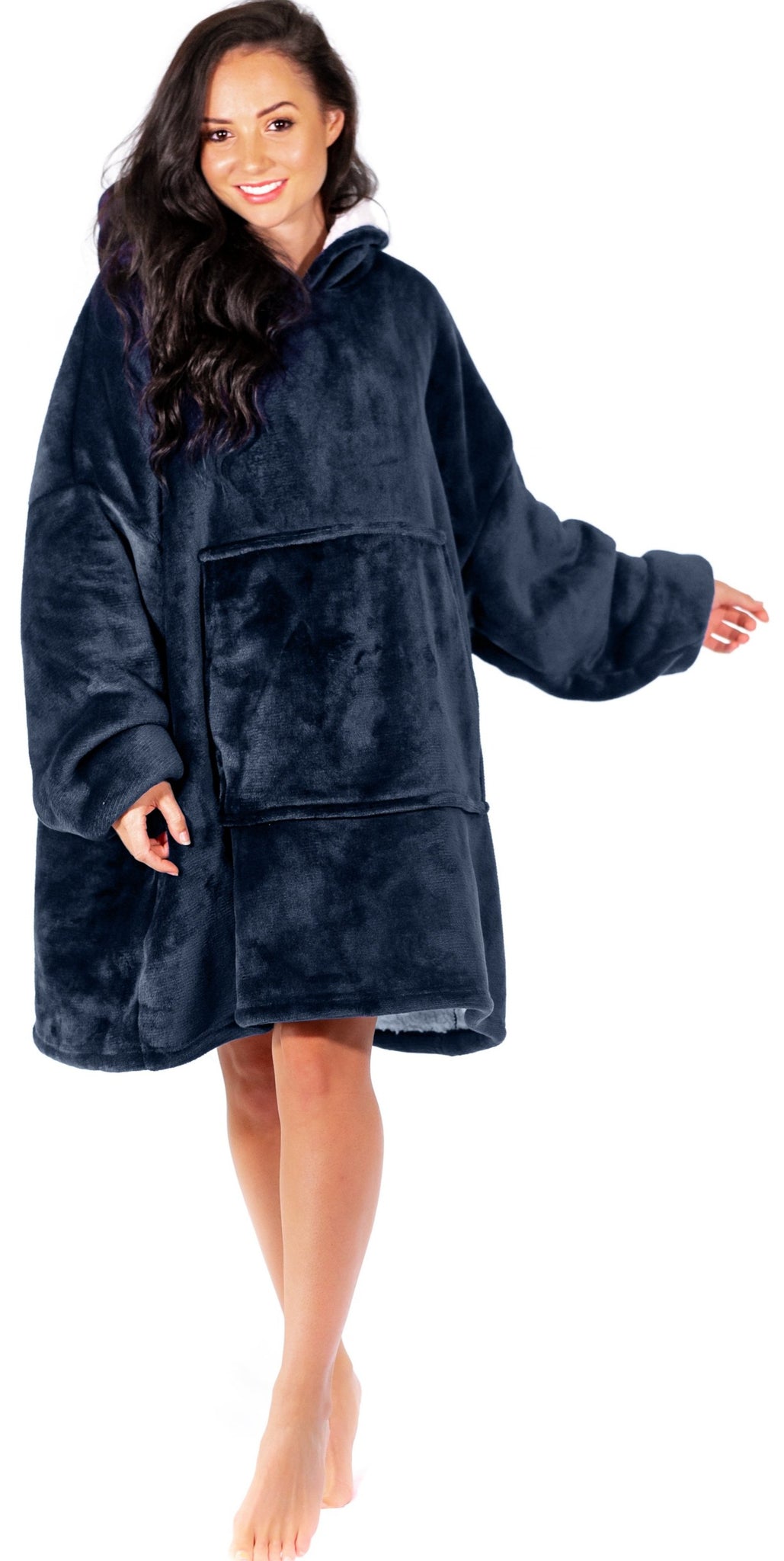 Blanket Hoodie - Blue