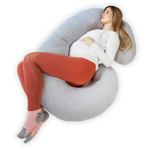 C Shape Pregnancy Pillow - Grey