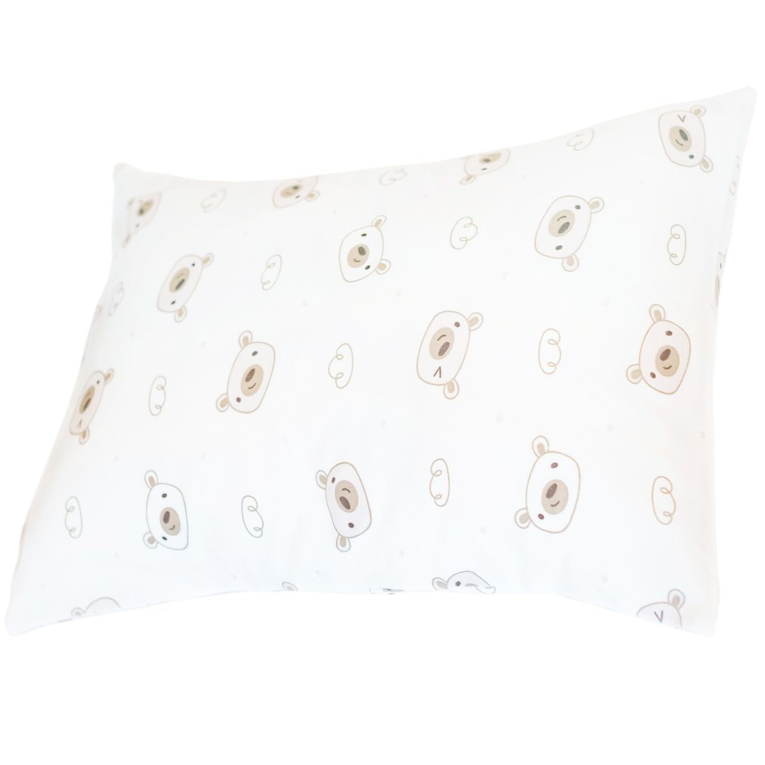 Toddler Pillow (33 x 45 cm) Perfect Size - Bear