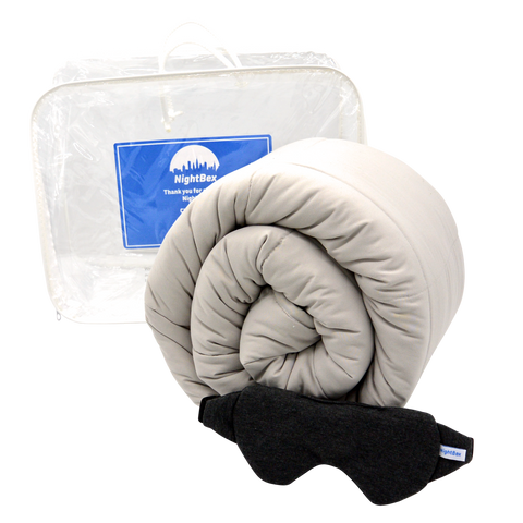 Weighted Blanket - with Sleeping Eye Mask